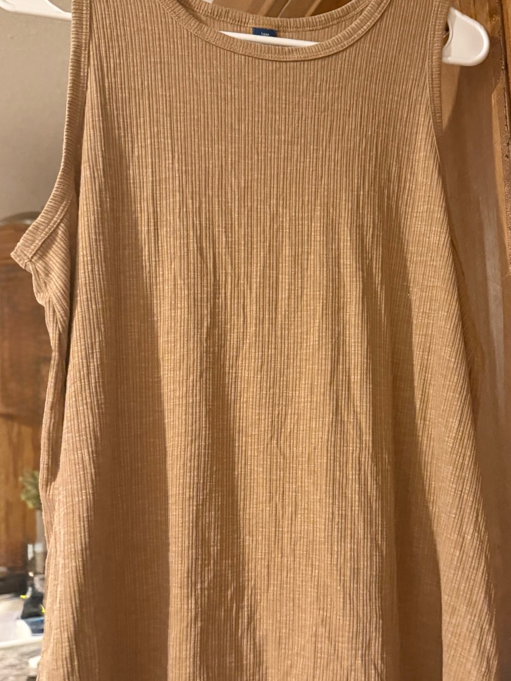 Old Navy Ribbed Sleeveless Tank in Camel
